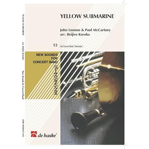 Yellow submarine concert band/harmonie -partition+parties separees