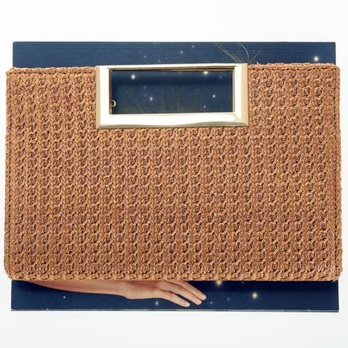 Image of Top Handle Straw Clutch
