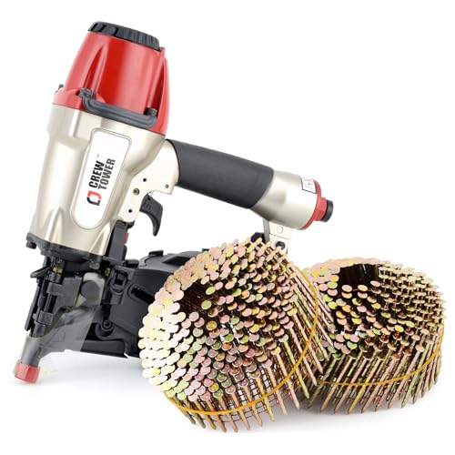 CREWTOWER 15 Gauge 1-1/4-Inch to 2-1/2-Inch Siding Nail Gun and 3600 Count 2
