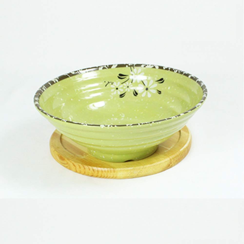 Genérico Tazón Grande de plástico para Servir, tazón para Mezclar Sopa Ramen, tazón de melamina, tazón de Porcelana Japonesa de imitación para Servir bocadillos, Cereales y Fideos.