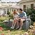 Acurax 80-Gallon Outdoor Storage Bench, Waterproof Deck Box with Lockable Lid & Armrests for Patio, Garden, Pool, Gray