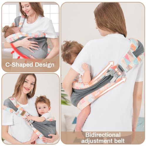 Image of SNOWIE SOFT Baby Wraps Carrier Baby Carrier Newborn to Toddler Lightweight