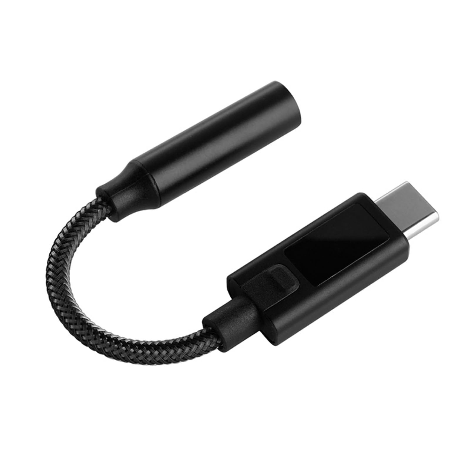 KZ AM02 Amplificateur de décodage DAC portable, adaptateur USB C vers audio 3,5 mm, câble tressé Kevlar durable mâle vers femelle avec accordage EQ professionnel à 4 étapes