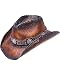 Peter Grimm Ltd Women's Cash Studded Band Straw Cowgirl Hat Brown One Size