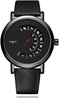 Relógio masculino premium ônix time - pulseira de couro 41mm r