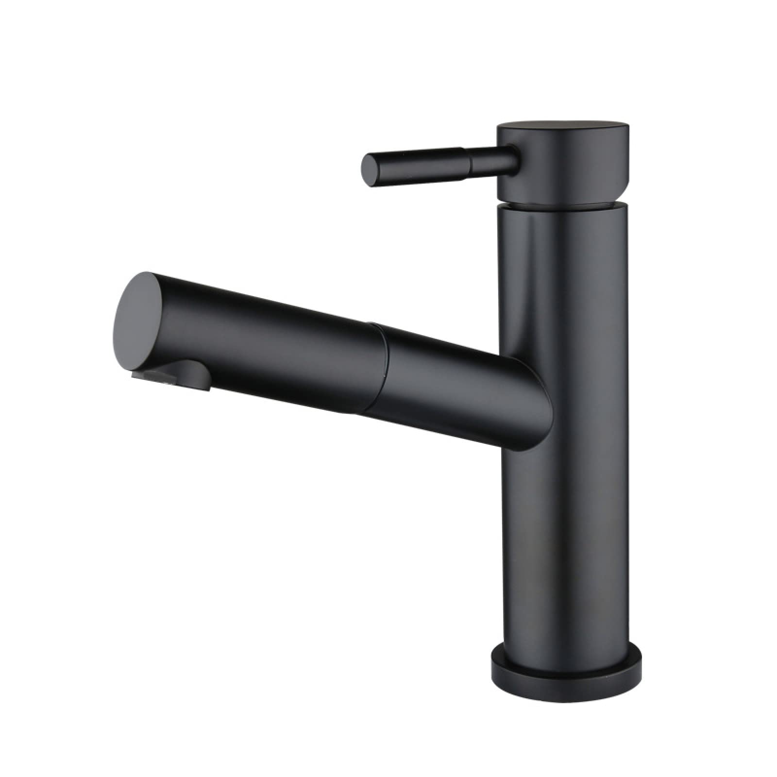 Robinet d'évier de salle de bain rétractable à jet double et mitigeur eau chaude froide