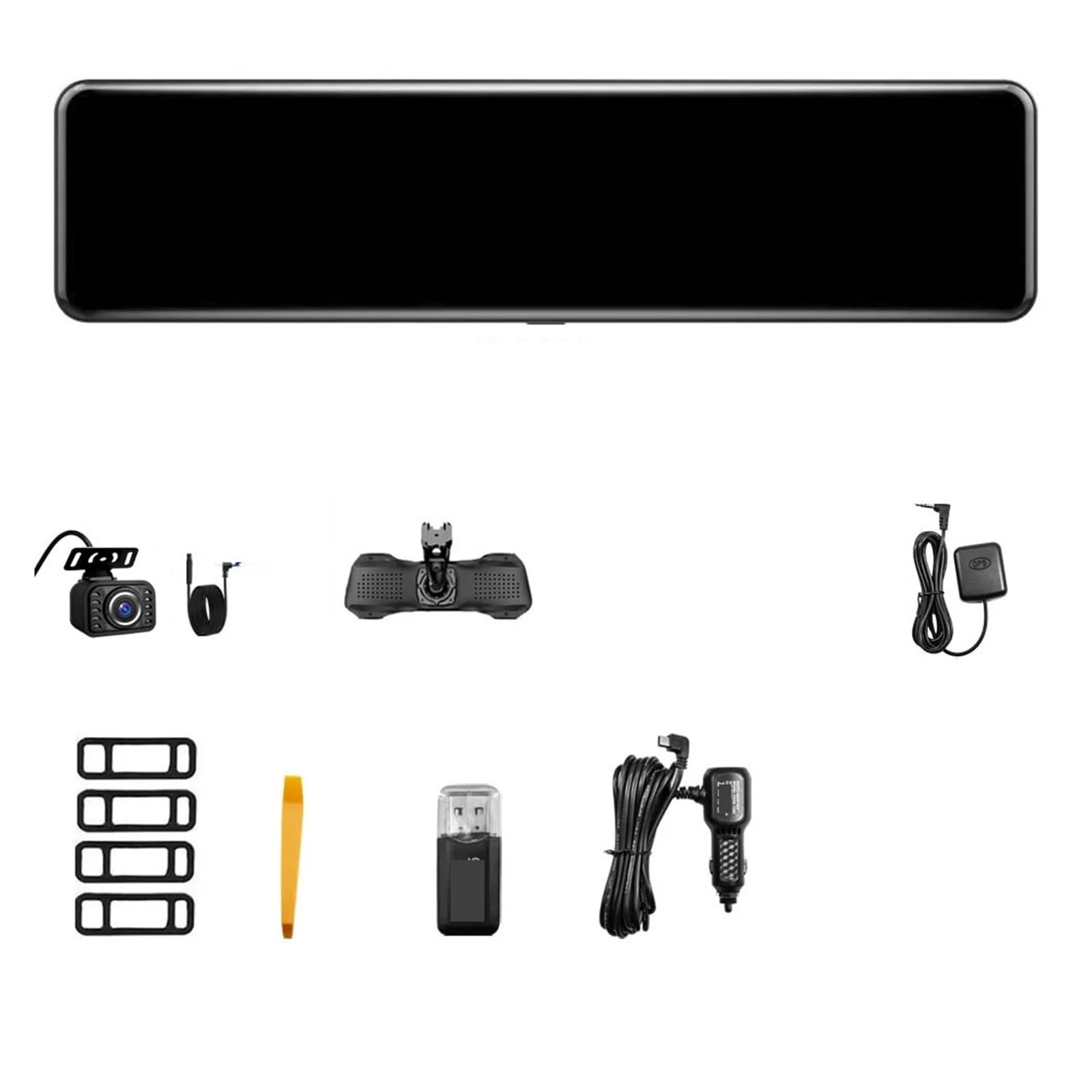 M210 4K Front Car Mirror Dash cam and 2K Rear Camera Auto Mirror DVR Video Recorder with Night