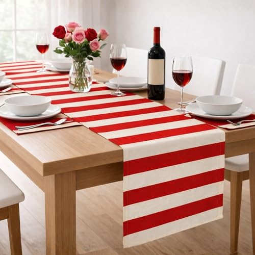 Folkulture Fall Table Runner Long, 100% Cotton, Dining Room - 14x108 Inch by Folkulture - Used condition - US$13.59