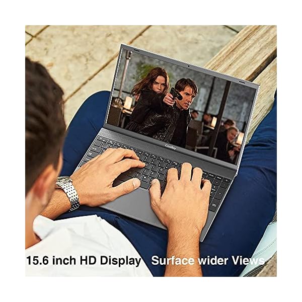 Coolby Windows 10 Pro Laptop, 15.6 inch 1920x1080 IPS Screen, 8GB DDR4 RAM / 256GB SSD Laptop Computers, Intel J4125 Quad-Core Processor, Support Update Windows 11, Dual WiFi, BT, Full Size Keyboard