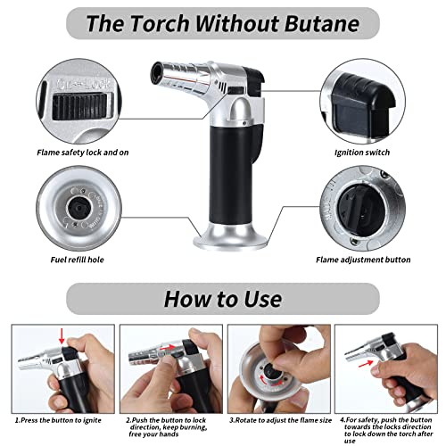 Fkamz Whiskey Smoker Kit With Torch, Cocktail Smoker Kit Gifts For Men, Bourbon Smoker Kit With 6 Flavors Wood Chips Old Fashioned Drink Smoker Infuser Kit - Gift For Whiskey Lovers, Dad, Husband, Men (Butane Not Included) #TOP6