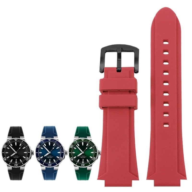 Chaîne de montre en caoutchouc silicone 24mm pour ORIS Diving 7730