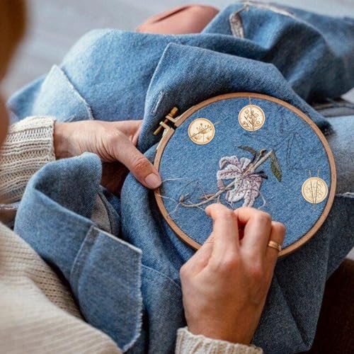 letsinstyle 6 Stück Blumen Magnetischer Nadelhalter Retro Bemalter Magnetischer Nadelhalter Für Nanny Nadeln Nähzubehör Für Kreuzstich Stickerei Handarbeitswerkzeuge