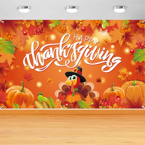 Toile de fond de Thanksgiving : habillez un mur vide avec cette bannière de fête