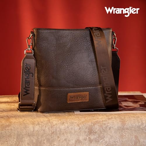 Image of Wrangler Crossbody Purses for Women Two Tone Crossbody Bags Women Purses and Handbags