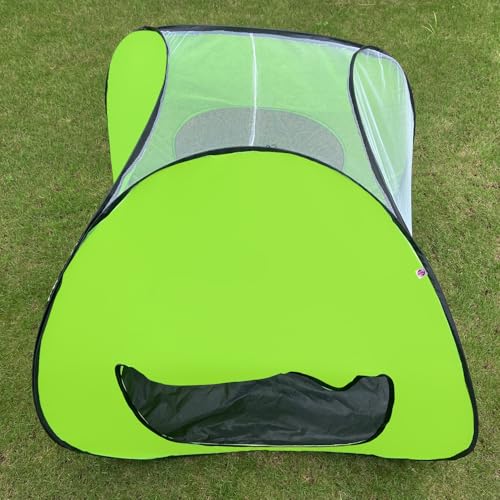 Image of Play House Foldable One Side Round Tent House for Kids Lightweight and Portable |Foldable Tent House for Kids Activity Indoor Outdoor |Play Tent House for Multi Purpose| Play Tent House (Green-2)