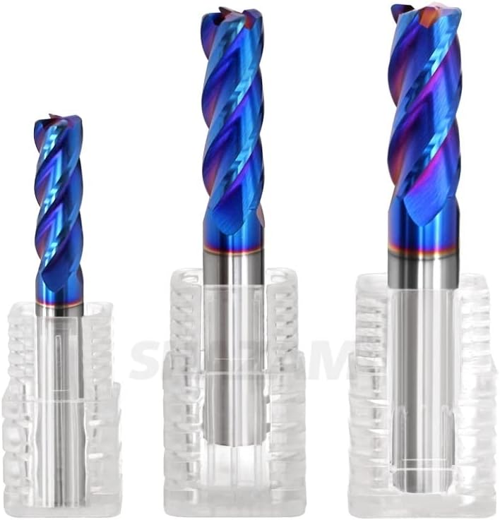 1 PC Milling Cutter Alloy Coating Tungsten Steel Tool CNC Maching Endmil Hrc70 Corner Roughing Top Milling Cutter Kit (Size : 8R0.5x50L)