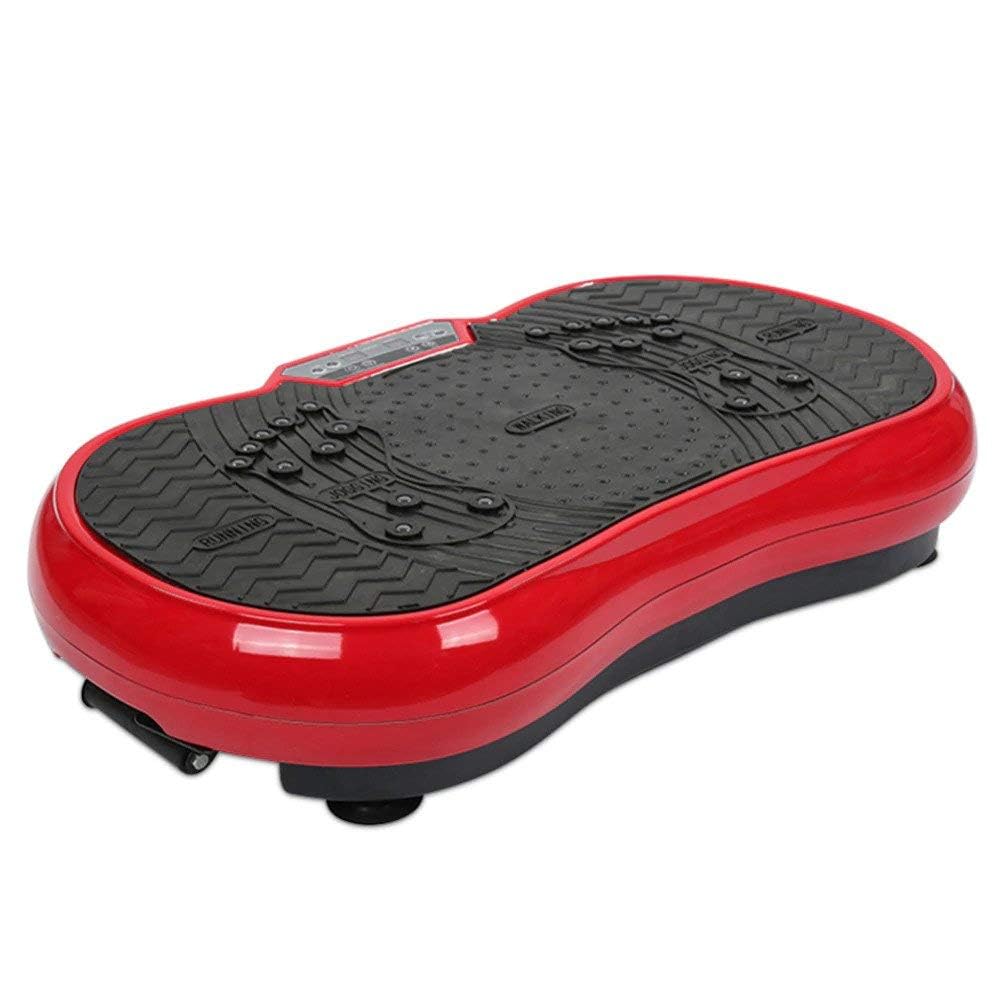 ACU LIFE Vibration Plate Exercise Massager Fitness Slimming Full Body Shaper Weight Loss Machine with Running, Jogging & Walk Mode, Red