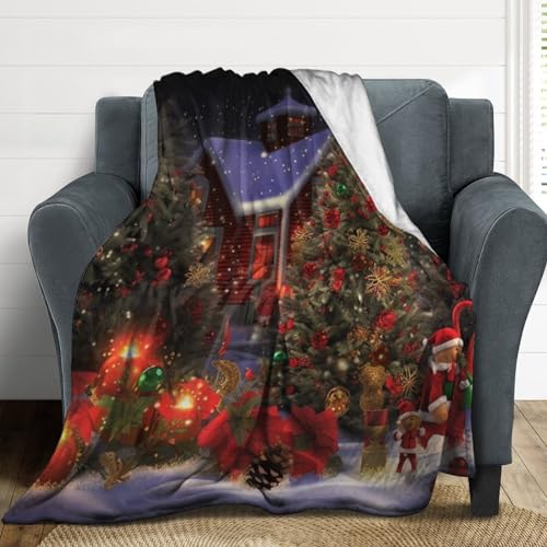 Couverture de Noël cadeau idéal plaid flanelle douce pour l'hiver - 5