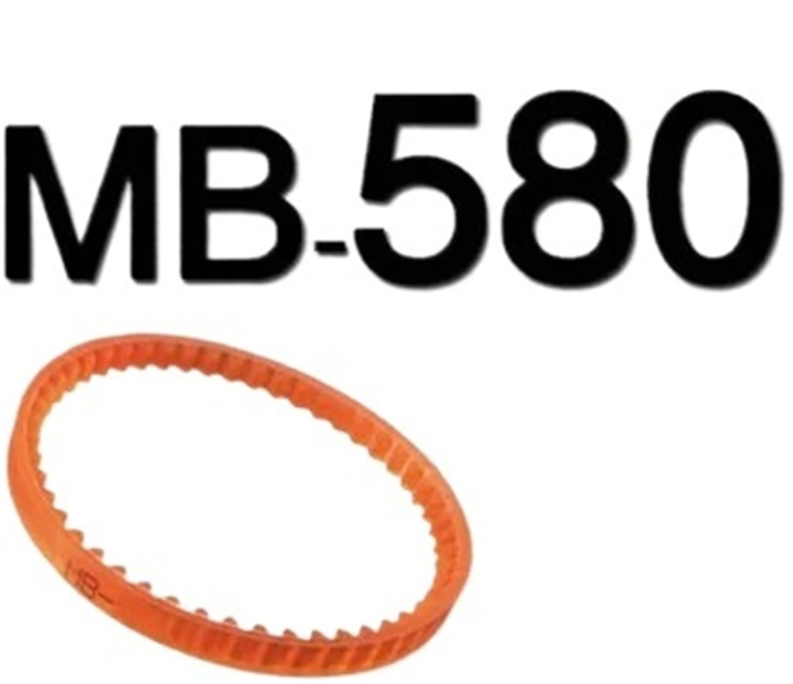 1 correa de transmisión MB580 de poliuretano para máquina de coser de un solo lado, motor pequeño en V, ancho: 6 mm