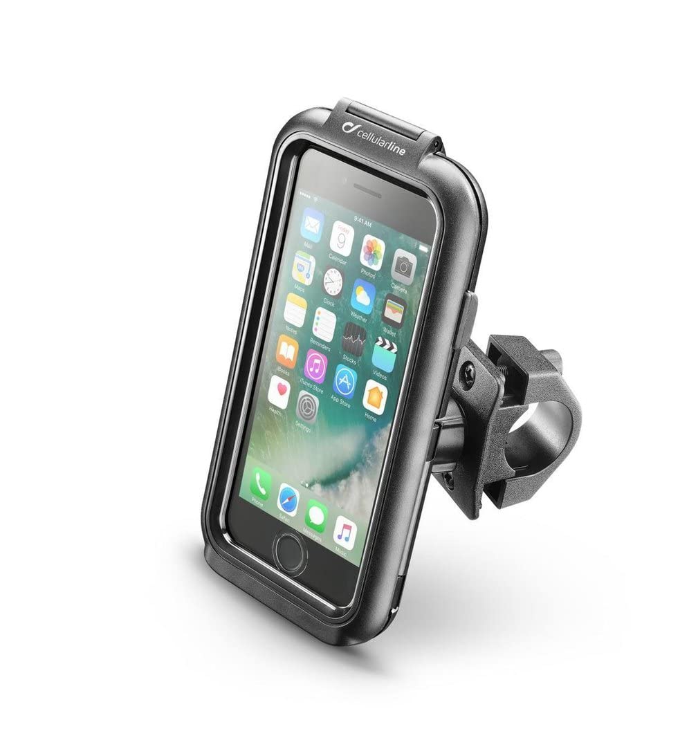 Interphone CellularLine SMIPHONEXSMAX - Dedicated Motorcycle Holder for iPhone xs max ,Black