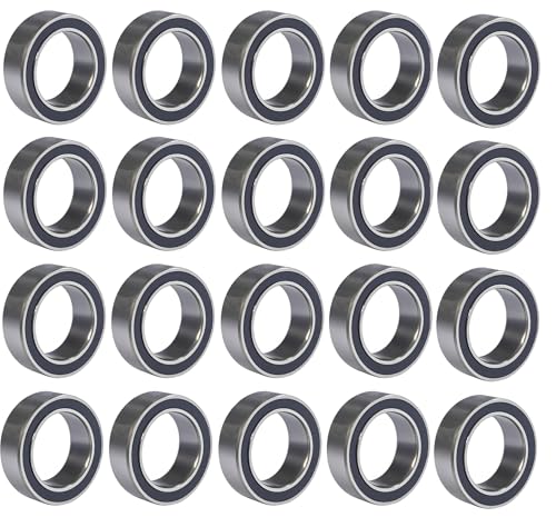 Image of 20 PCS MR128-2RS Deep Groove Ball Bearings 8mm Inner Dia 12mm OD 3.5mm Bore Double Rubber Sealed Chrome Steel for RC Cars /Planes /Drone /Robotics and Small Electric Motors(MR128 RS)