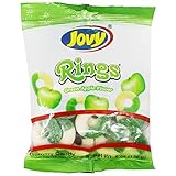 Jovy Green Apple Gummy Rings Mexican Candy (1 x 6 oz. Bag)