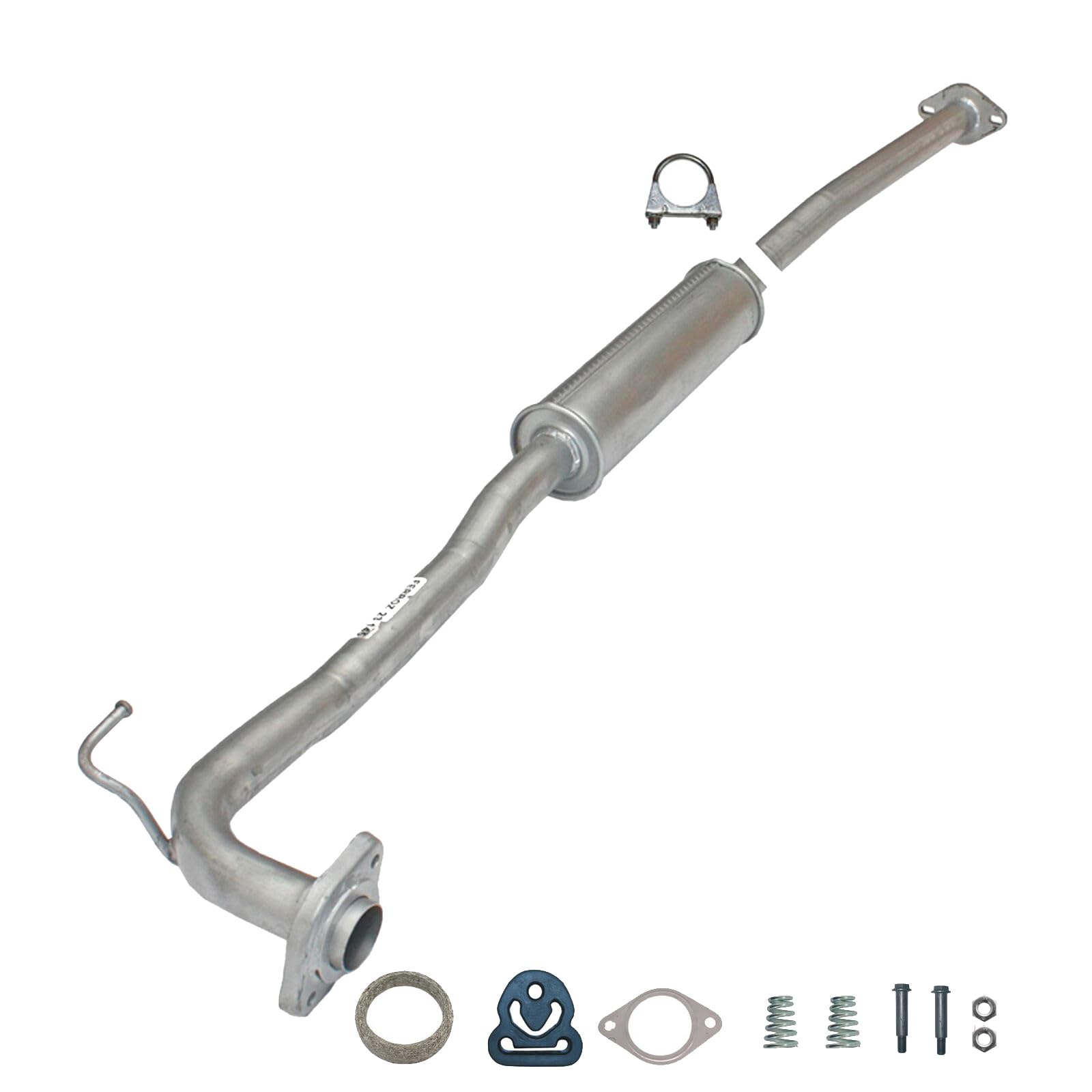 Ferroz Export Ersatz für Auspuff Mittelschalldämpfer für Nissan X-Trail (T30) 2.0, 2.5 4x4 + Anbaukit