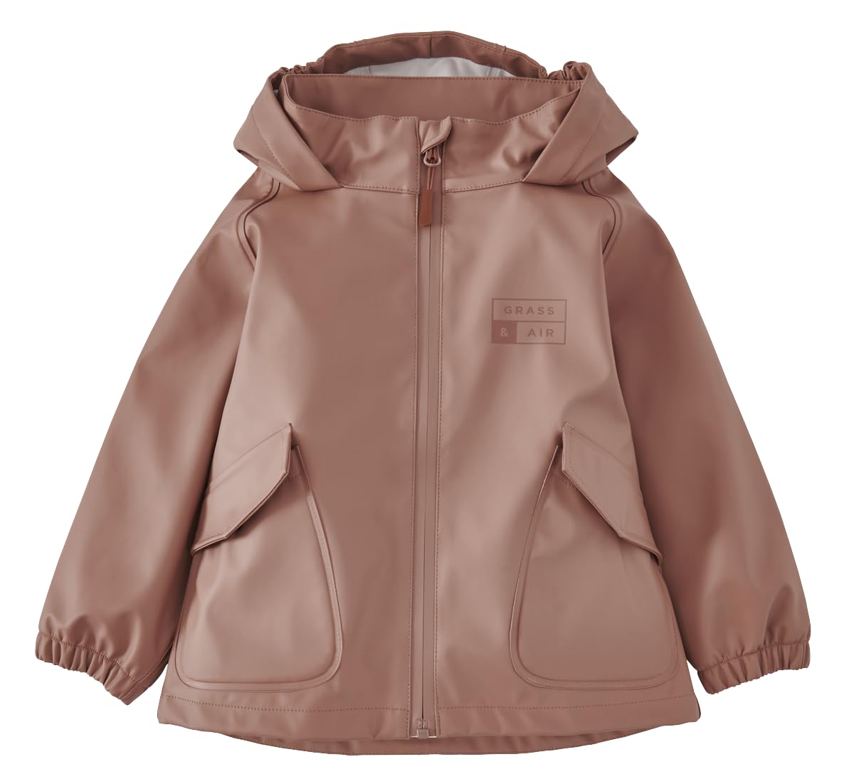 Grass & Air Unisex Kids Kids Waterproof Raincoat In Rose - 2-3T