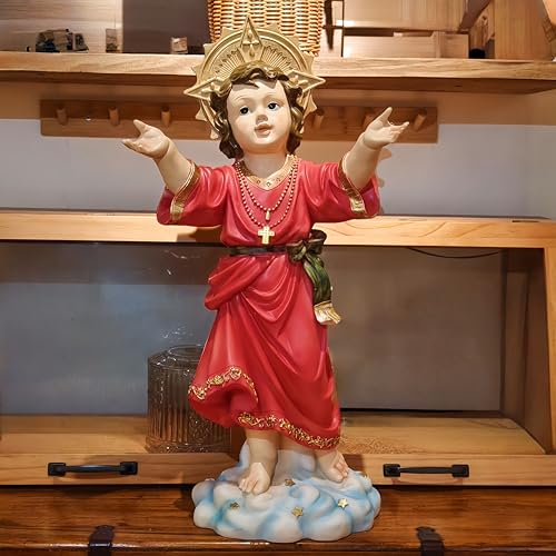 Estatua Divina del Niño Jesús de 24 in de altura de resina miniatura 6