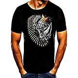 100% Baumwolle Nashorn Mit Krone Patronen Kette Spruch Fun Tshirt (5XL)