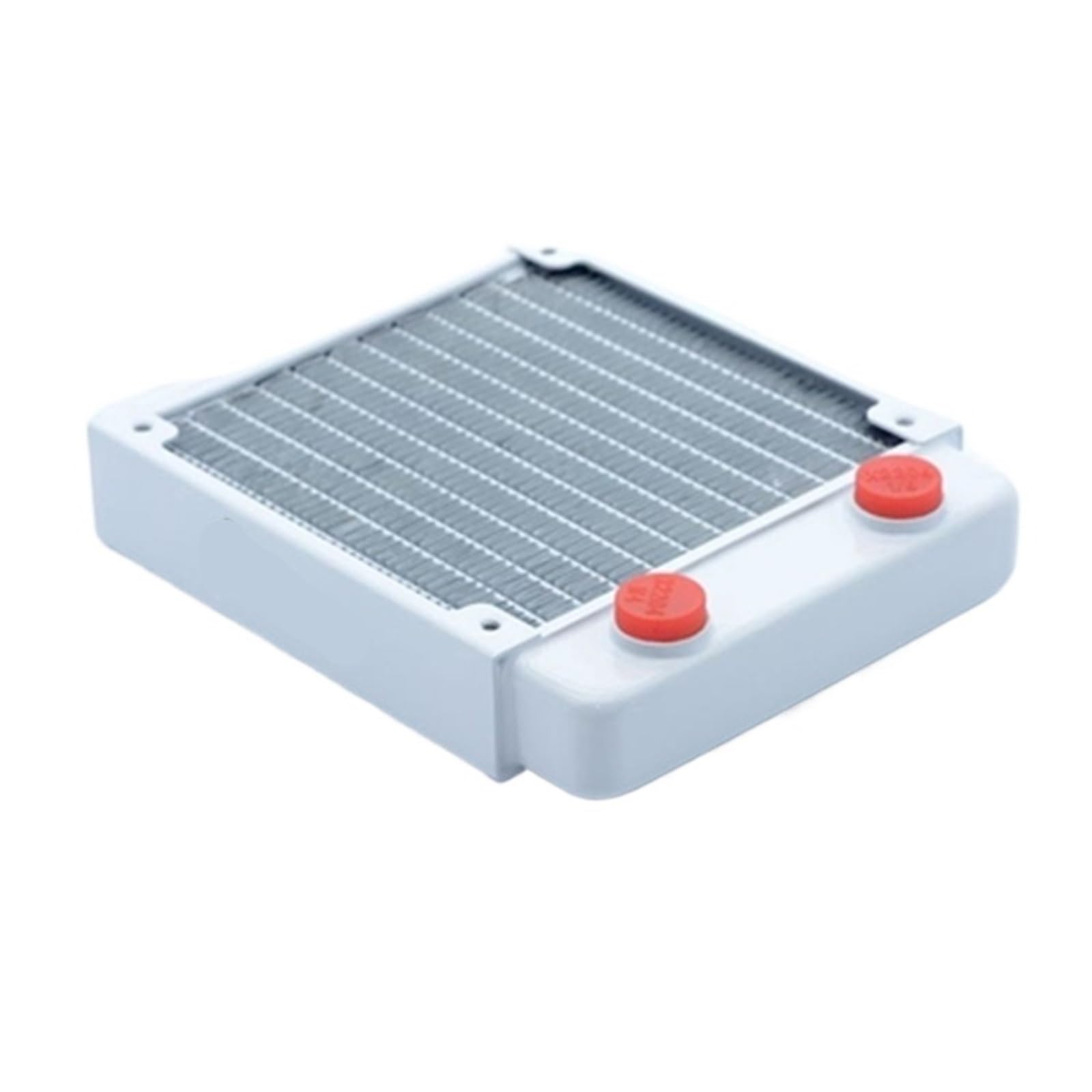 Radiateur CPU cuivre WP120 pour PC avec refroidissement à eau et finition blanc piano