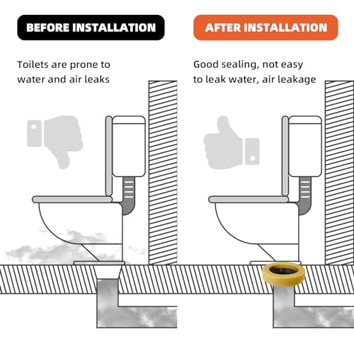 image for QDAOYU 3 Pack Extra Thick Wax Ring Toilet Kit with Bolts, Wax Ring Wat