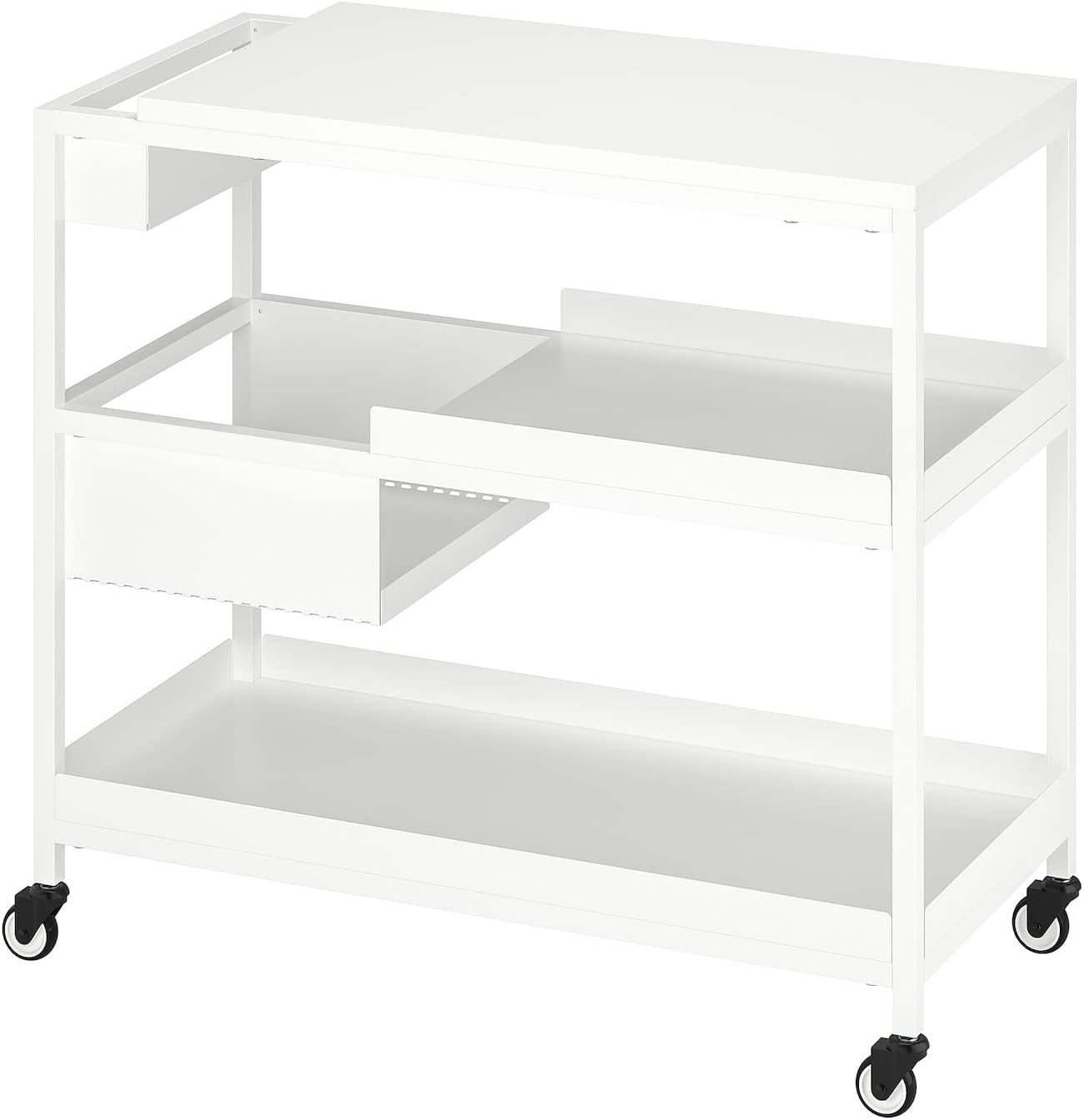 希少 レトロ✨オールド カリモク 木製 キッチンワゴン キャスター付 2