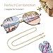 SAM & LORI Eyeglass Chain for Women Gold Glasses Necklace Strap Holder Reading Mask Lanyard Cord Eyewear Around Neck Sunglasses Kawaii Eyewear Accessories Stylish Cute String Fashion Pearl