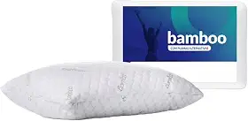 Travesseiro Bamboo Conforto, Frescor e Sustentabilidade Ideal para Seu Sono Ergonômico, Hipoalergênico e Antibacteriano. Durável, Perfeito para Todas as Posições PREMIUM SYANG
