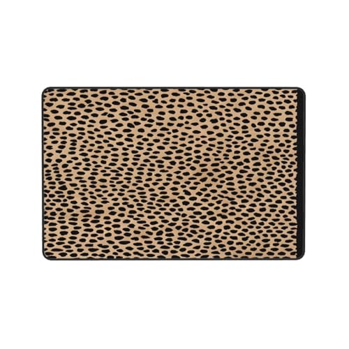 Tapis imprimé léopard antidérapant lavable et doux pour chambre - 8