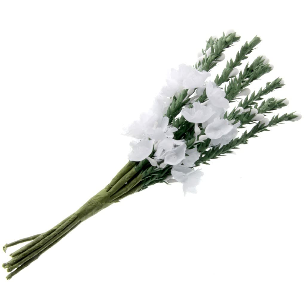 Corsage Creations - Heather - White (6 bunches x 12 stems)