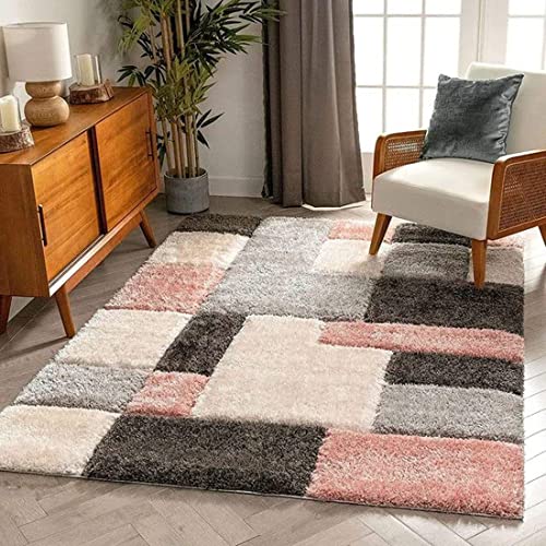 Image of Carpet Mahal Presence Gorgeous Design of Super Soft Shaggy Carpet for Living Room, Bedroom, Hall and Anywhere in Home. [12x15 feet]
