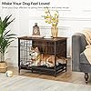 ALLOSWELL-Dog-Crate-Furniture-Indoor-Pet-Crate-End-Table-Wooden-Dog-Furniture-with-Removable-Tray-Decorative-Dog-Kennel-for-SmallMediumLarge-Dogs Indoor Pet Crate End Table
