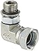 Eaton Aeroquip 2068-12-10S Steel Pipe Fitting, 90 Degree Elbow, 3/4" NPSM Female x 5/8" Male Straight Thread O-Ring