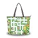 Ahomy Sac fourre-tout pour femme Animaux Jeu de puzzle Grande capacité Poignée supérieure Sac à main - Multicolore - multicolore, Taille M