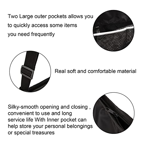 JRAIYBZ Mesh Beach Bag,See Through Bag Stadium Approved,Shell Collecting Bags With Zipper for Adults,Mushroom Foraging Bags