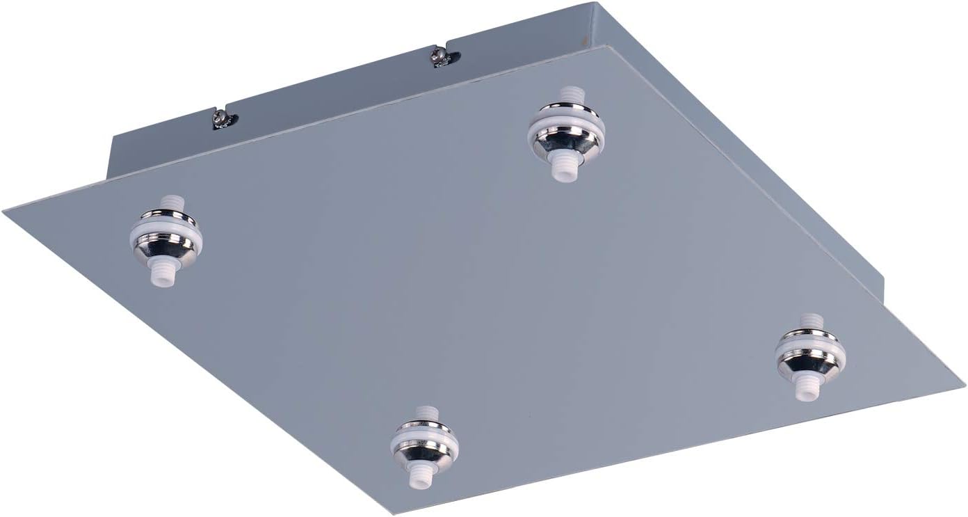 Polished Chrome Rapidjack 4 Light Square Canopy