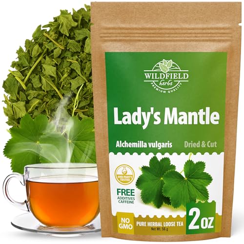 Image of 2 oz. Lady's Mantle Herbal Tea (Alchemilla vulgaris) - 56g Dried Lady's Mantle Herb Tea Alchemilla
