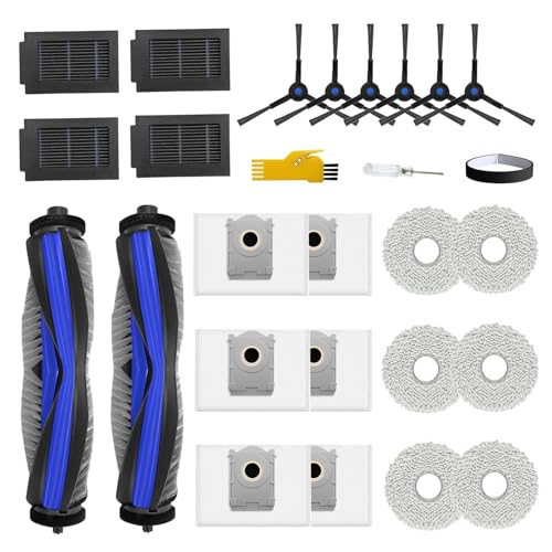 Image of T50 Max Pro Omni Replacement Parts for ECOVACS DEEBOT T50 Max Pro Omni / T50 Max Pro Omni Gen2 Robot Vacuum Cleaner 2 Main Brushes, 4 Filters, 6 Side Brushes, 6 Mop Cloths, 6 Bags