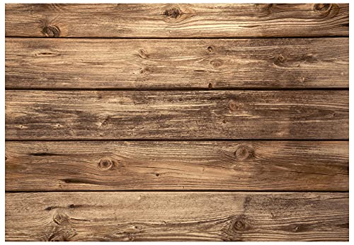 YYNXSY Rustic Wood Wall Backdrop Natural Brown Wooden Board Photography