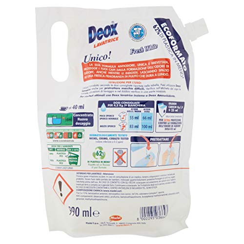 Deox Detersivo Lavatrice Ecoformato Classico 18