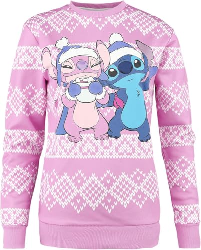 Lilo & Stitch Winter Stitch Frauen Weihnachtspullover Multicolor S