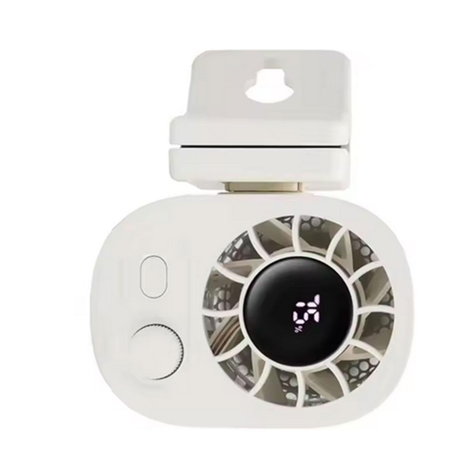 MagiDeal Mini Ventilatore con Clip, Regali Estivi, Compatto, Girevole a 360°, Versatile, Silenzioso, per Sport, Lavoro, Pesca, Viaggi, Picnic, Bianco