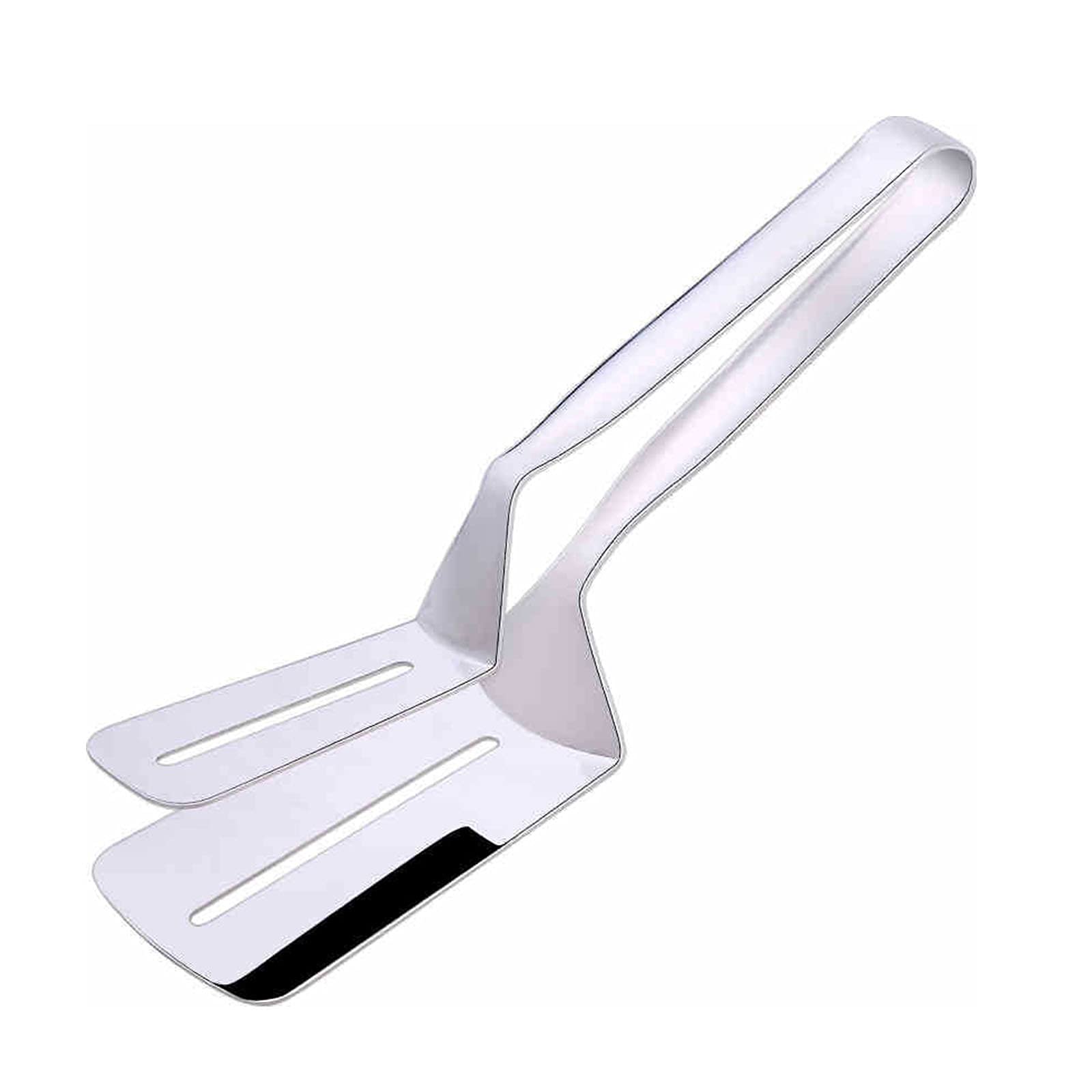 ACiyD Pinzas de Cocina de Acero Inoxidable de 10 Pulgadas, Pinzas para Servir, Pinzas para Calentar Carne, espátula, Pinzas para Pescado con Mango de Bloqueo, Utensilios de Cocina